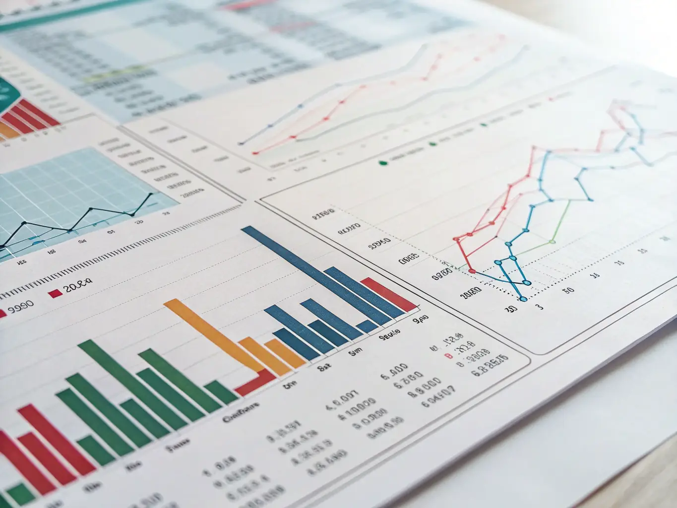 A detailed graph showing market trends and analysis, representing the depth of market research services provided by Continental Market LLC.